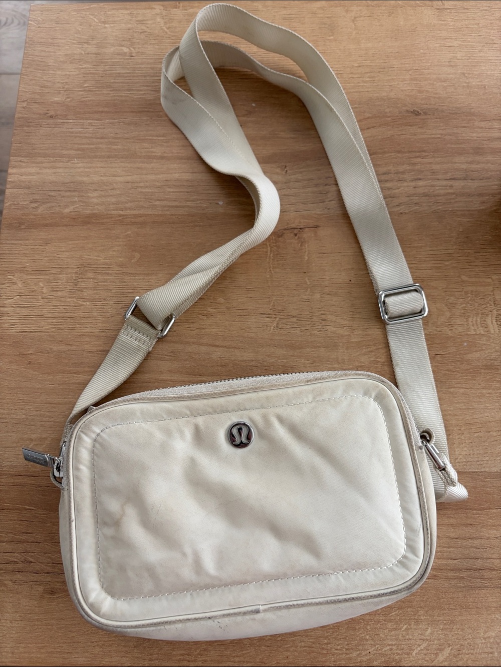 lululemon athletica Cream Crossbody Messenger Bag